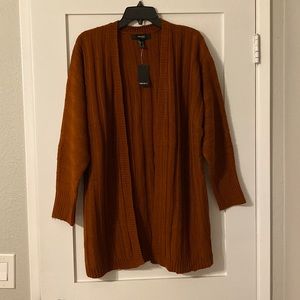 Rust oversized cardigan size small